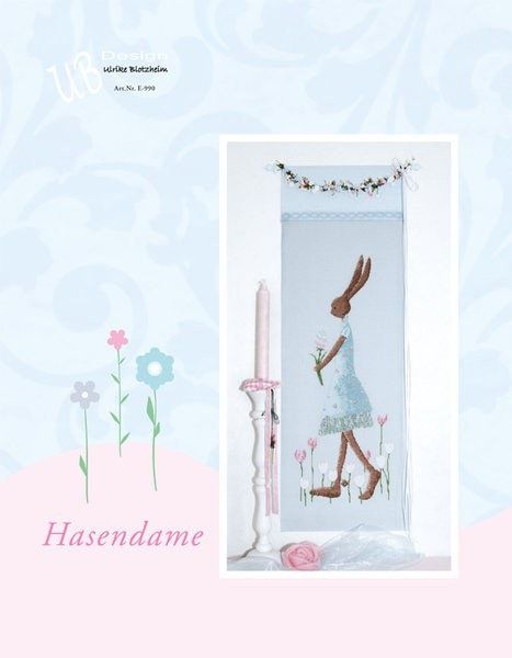 Hasendame (Mrs. Rabbit) by UB-Design (Germany) Counted cross-stitch pattern