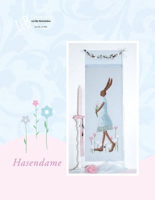 Hasendame (Mrs. Rabbit) by UB-Design (Germany) Counted cross-stitch pattern