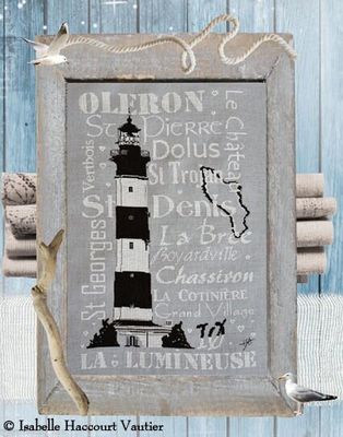 La Lumineuse (The Luminous) by Isabelle Haccourt Vautier Collection Oleron by ISA Printed cross stich pattern
