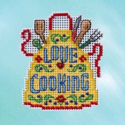 Love Cooking by Mill Hill 2023. Seasonal Ornament Spring Bouquet Collection Counted Glass Bead kit with Treasure. Be ready for the Spring!