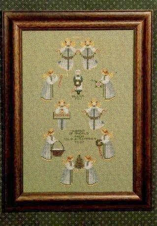 Band of Angels by Told in a Garden. Designer Marilyn Leavitt-Imblum Counted cross stitch pattern