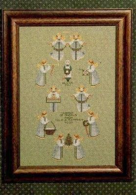 Band of Angels by Told in a Garden. Designer Marilyn Leavitt-Imblum Counted cross stitch pattern