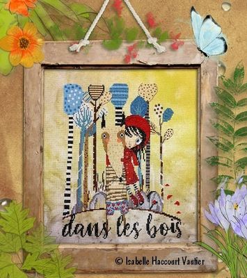 Promenons-nous... (Let&#39;s take a walk...) by Isabelle Haccourt Vautier Miss Tarlatane et Collection Printed cross stich pattern