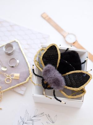 Velvet story by Abris Art Decoration Brooches (jewelry) with beads. Bead Embroidery Kit