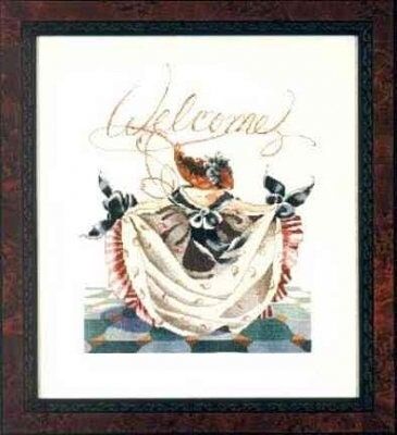 Savannah's Curtsy by Mirabilia Designs 1998 Designer Nora Corbett Counted cross stitch pattern
