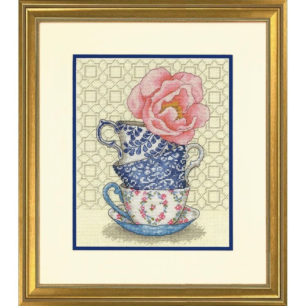 Rose Tea by Dimensions Needlecrafts 2023 Counted Cross Stitch Kit
