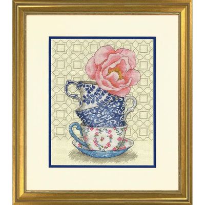 Rose Tea by Dimensions Needlecrafts 2023 Counted Cross Stitch Kit