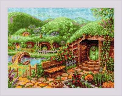 Green Hills - Riolis Counted Cross Stitch Kit. Fairytale counted cross stitch