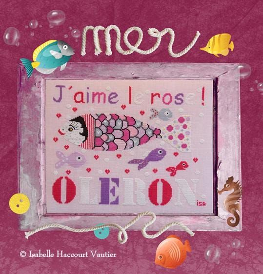 Jaime le Rose (I love Pink) by Isabelle Haccourt Vautier. Collection Be Bop Lola Printed cross stich pattern
