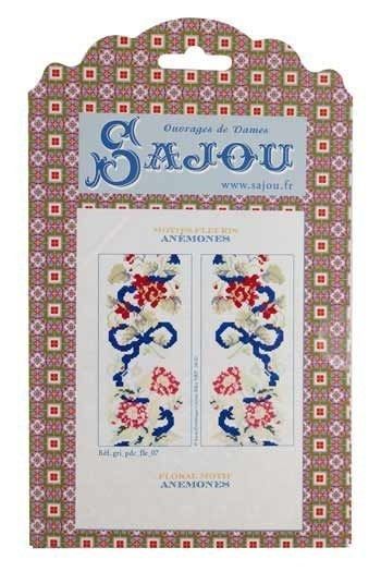 Anemone composition by Sajou (France) Counted cross stitch pattern