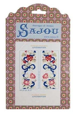 Anemone composition by Sajou (France) Counted cross stitch pattern