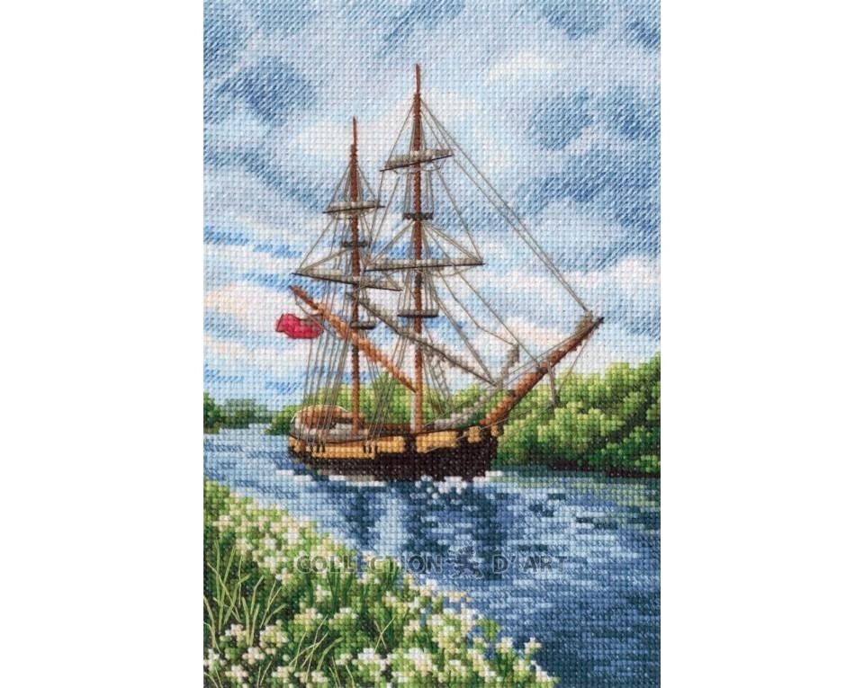 With the flavour of salt, wind and sun Collection by RTO. Сounted Cross Stitch Kit M853
