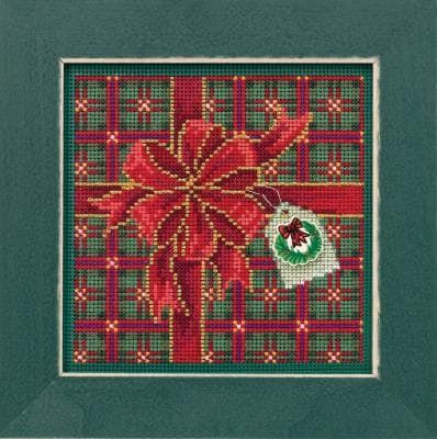 Season of Giving by Mill Hill 2019 Winter Series Buttons and Bead embroidery kit. Beaded cross stitch kit