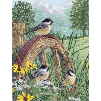 Meadow&#39;s Edge by Janlynn designer James Hautman Summer Counted Cross Stitch Kit