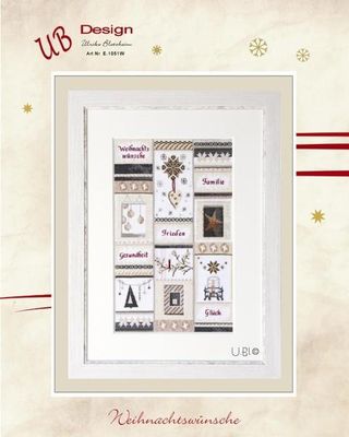 Weihnachtswünsche (Christmas wishes) by UB-Design (Germany) Counted cross-stitch pattern