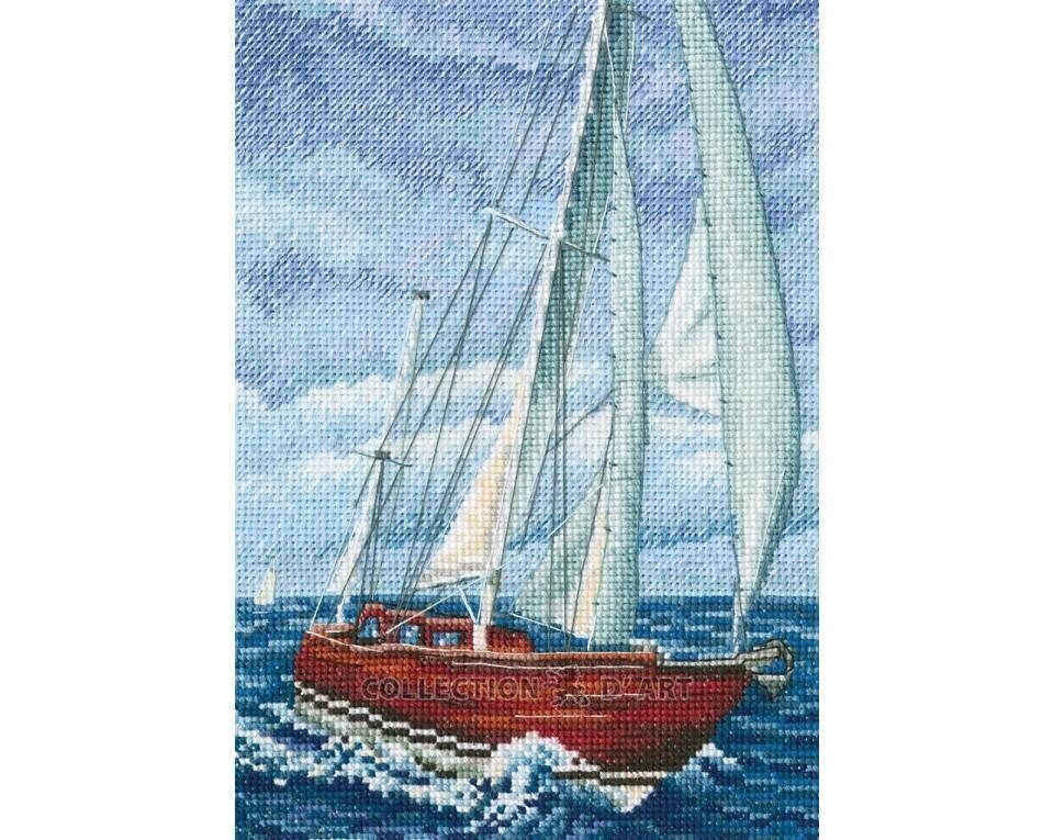 With the flavour of salt, wind and sun Collection by RTO. Сounted Cross Stitch Kit M849