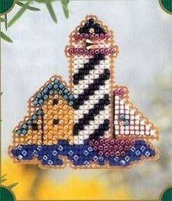 Guiding Light by Mill Hill. Spring Bouquet Pin VIII 2001 Glass bead counted cross stitch kit with treasure