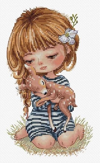 The Nearby Friends by HobbyJobby Counted Cross Stitch Kit