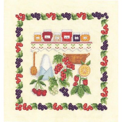 Jams by Le Bonheur des Dames Fruits &amp; Jams Collection Counted cross stitch kit