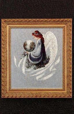 Earth Angel by Lavender &amp; Lace. Cross stitch pattern Angel Collection Designer Marilyn Leavitt-Imblum