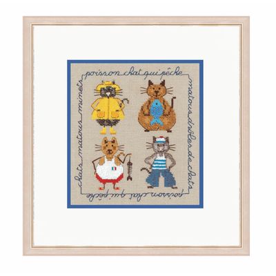 Cats Sailors by Le Bonheur des Dames Counted cross stitch kit