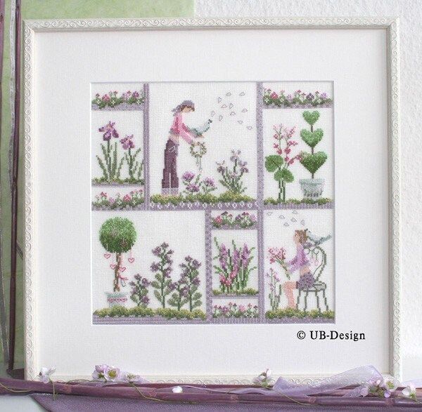 Ich singe ein Lied für Dich (I sing a song for you) by UB-Design (Germany) Counted cross-stitch pattern