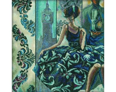 Time for reflection by RTO. Сounted Cross Stitch Kit DMC floss
