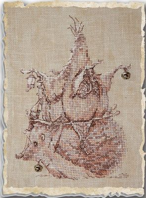 Hedgehog (Hérisson) by Nimuë Designer Annaïck Chauvel Fairytale counted cross stitch pattern