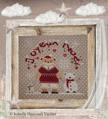 Joyeux Noël Polaire (Merry Polar Christmas) by Isabelle Haccourt Vautier Printed cross stich pattern