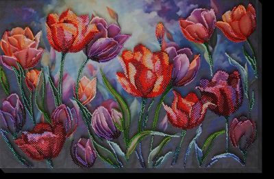 An inspiring palette by Abris Art. Deco Scenes Collection. Bead Embroidery Kit