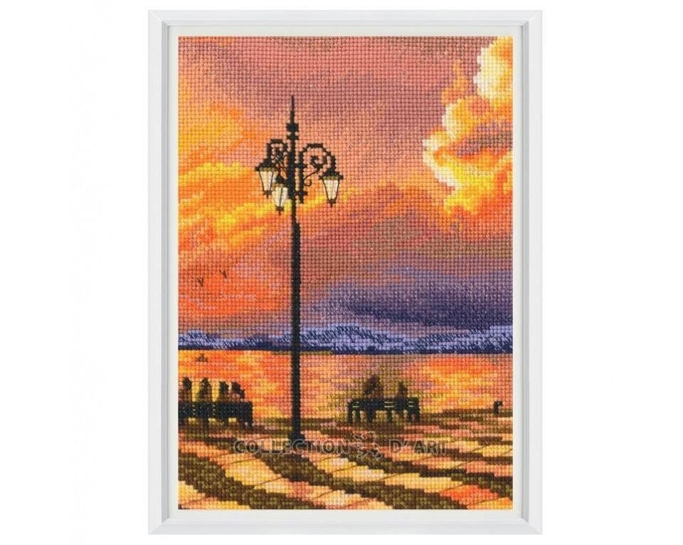 Sunset romance by RTO. Сounted Cross Stitch Kit 2024