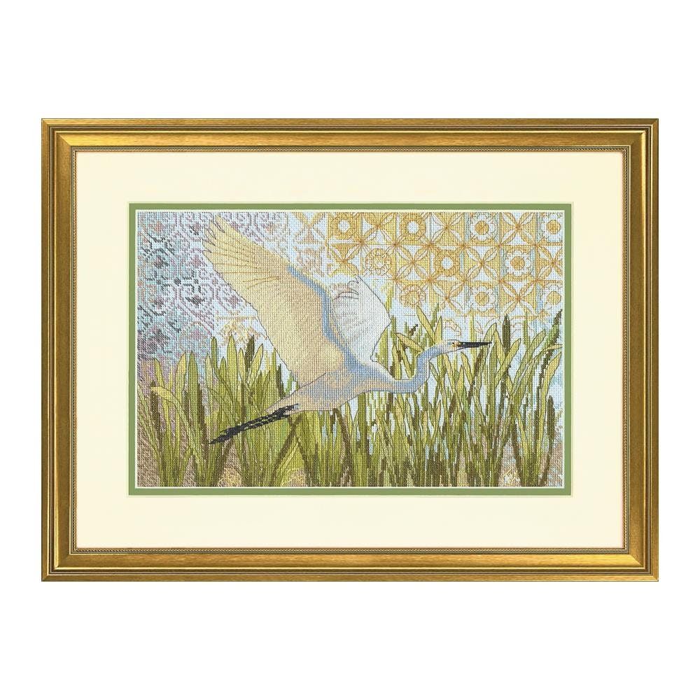 Egret In Flight by Dimensions Needlecrafts Counted Cross Stitch Kit
