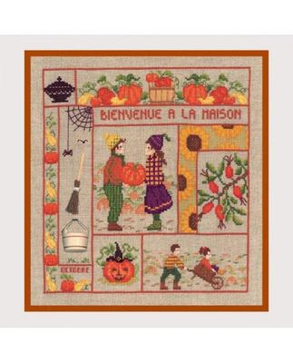 Welcome October by Le Bonheur des Dames Season Collection Counted cross stitch kit
