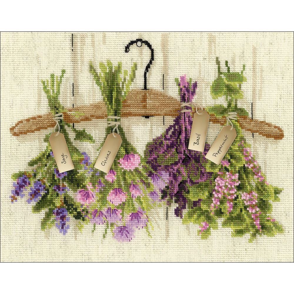 Herbs  by Riolis Counted cross stitch kit, woolen threads embroidery