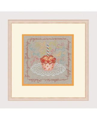 Cupcake by Le Bonheur des Dames Counted cross stitch kit