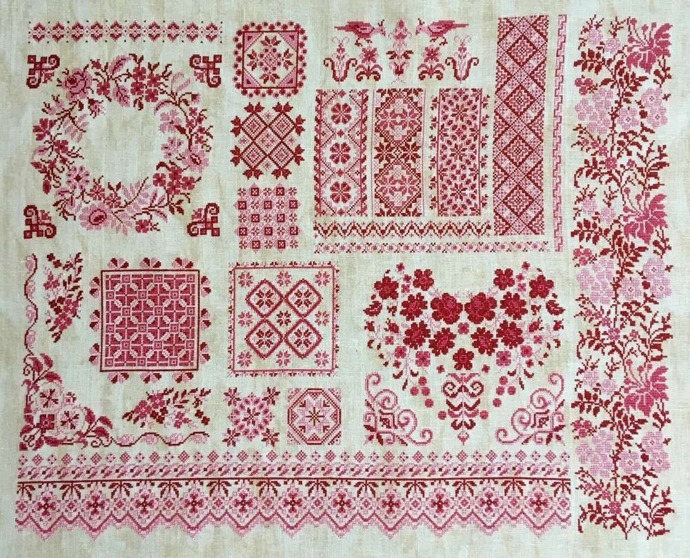 Sampler d&#39;Olga by Reflets de Soie 2018 Counted cross stitch pattern