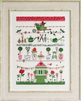 Garden party (Gartenfest) by Acufactum Spring &amp; Summer Collection Counted cross-stitch kit