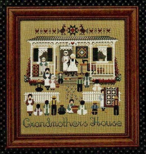 Grandmother&#39;s House by Told in a Garden. Designer Marilyn Leavitt-Imblum Counted cross stitch pattern