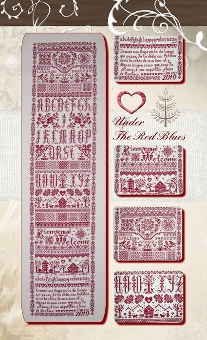 Under the Red Tree by Isabelle Haccourt Vautier Printed cross stich pattern