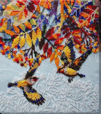 Under the viburnum by Abris Art. Deco Scenes Collection. Bead Embroidery Kit