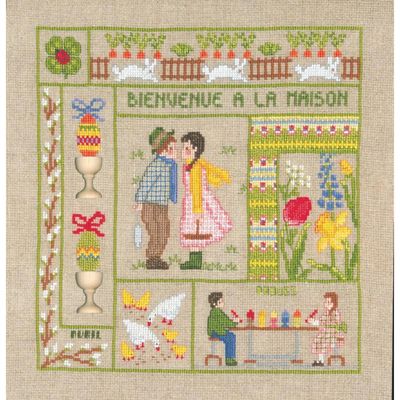 Welcome April by Le Bonheur des Dames Season Collection Counted cross stitch kit