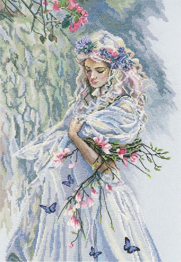 Tree nymph by RTO. Female Image Collection. Mystic design. Сounted Cross Stitch Kit