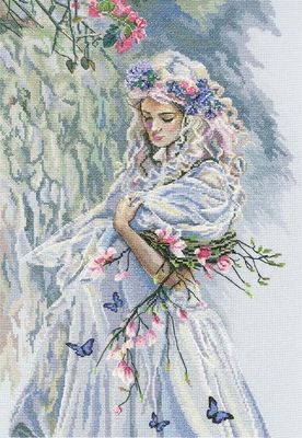 Tree nymph by RTO. Female Image Collection. Mystic design. Сounted Cross Stitch Kit