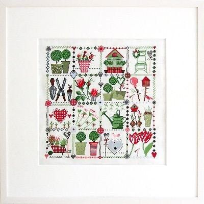 Garden love (Gartenliebe) by Acufactum Spring &amp; Summer Collection Counted cross-stitch kit