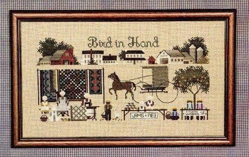 Bird in Hand by Told in a Garden. Designer Marilyn Leavitt-Imblum Counted cross stitch pattern