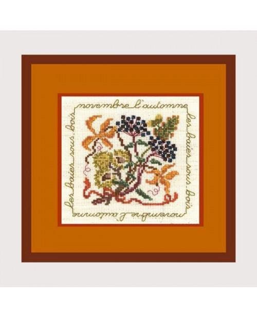 November berries by Le Bonheur des Dames Season Collection Counted cross stitch kit