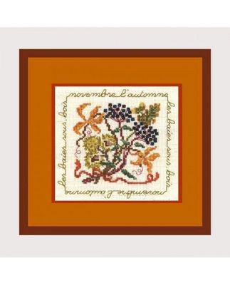 November berries by Le Bonheur des Dames Season Collection Counted cross stitch kit