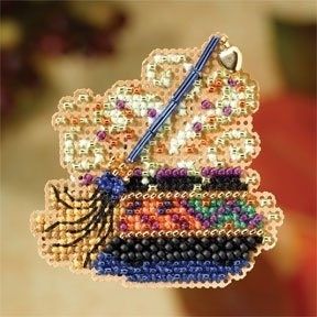 Wanda&#39;s Love Potion by Mill Hill. Autumn Harvest Collection. Counted Glass Bead kit with treasures 2007 Be ready for Halloween!