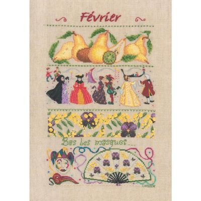 February by Le Bonheur des Dames Counted cross stitch kit