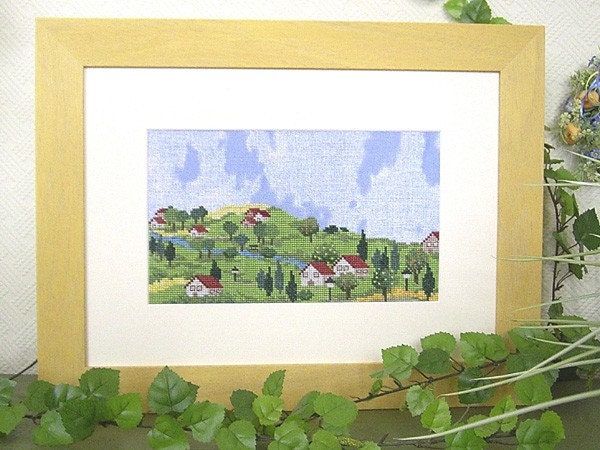 Memories of the small village in the south (Erinnerung an das kleine Dorf im Süden) by UB-Design (Germany) Counted cross-stitch pattern